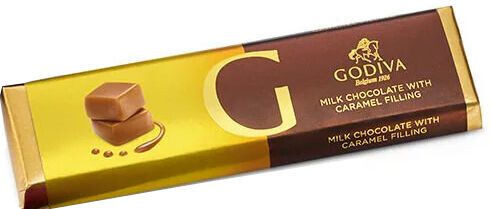 Godiva Milk Chocolate with Caramel, 1.5oz Bar