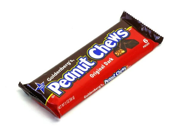 Goldenberg's Peanut Chews Original Dark, 2oz