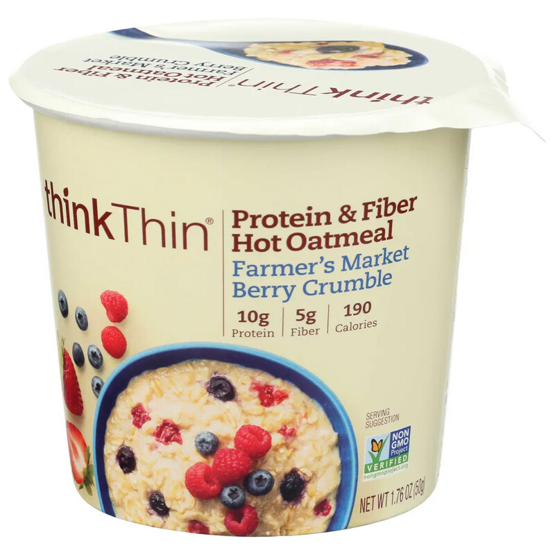 ThinkThin Berry Crumble Oatmeal 1.76oz Cup