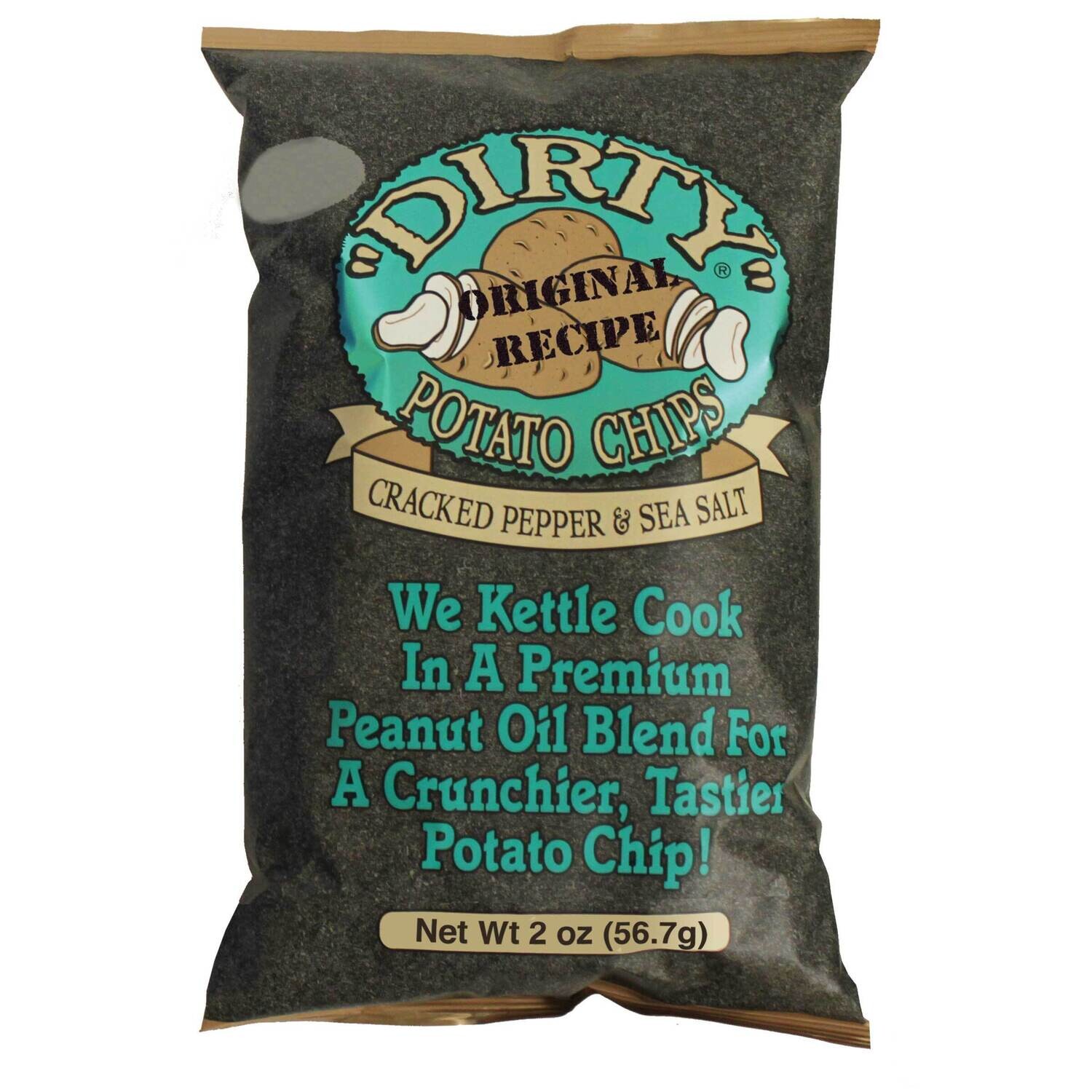 Dirty Chips Cracked Pepper &amp; Sea Salt 2oz