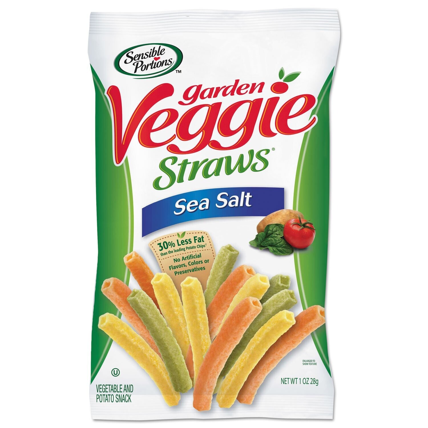 Hain Sensible Portions Veggie Straws Sea Salt 1oz