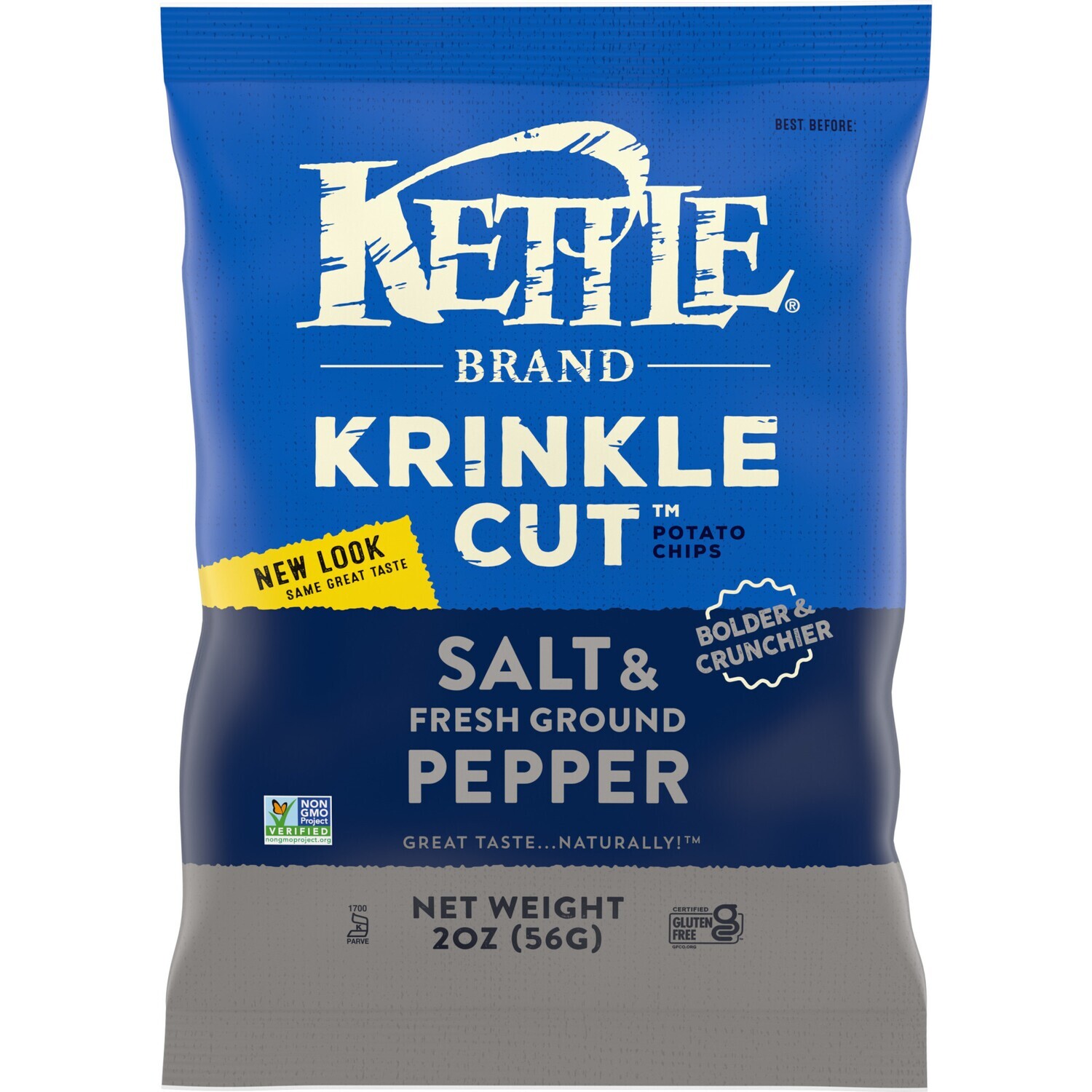 Kettle Brand Krinkle Cut Salt &amp; Pepper 2oz