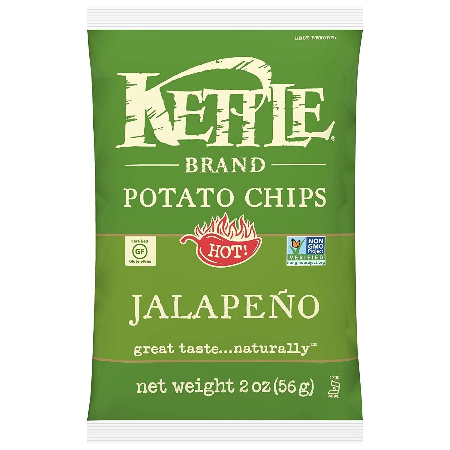 Kettle Chips Jalapeno 2oz Bags