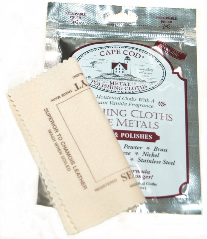 Cape Cod Metal Polishing Cloth 2pk 4" x 6"