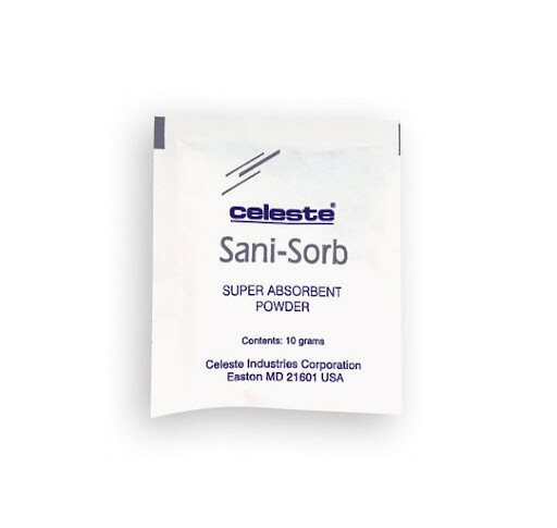 Celeste Sani-Sorb Powder Packets