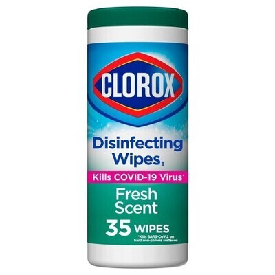 Clorox Wipes Fresh Scent 35ct Canisters