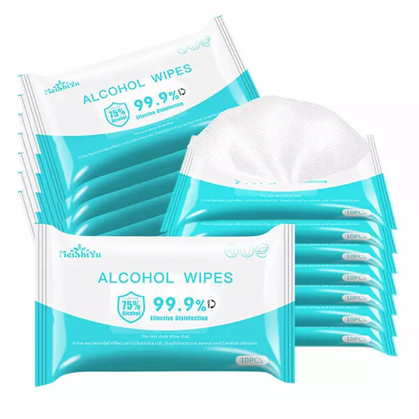 MeiShiYu Disinfecting/Alcohol Wipes 99.99% 10ct