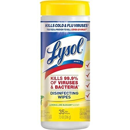 Lysol Lemon &amp; Lime Blossom Sanitizing Wipes 35ct
