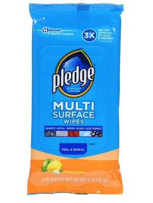 Pledge Multi Surface Wipes 25ct