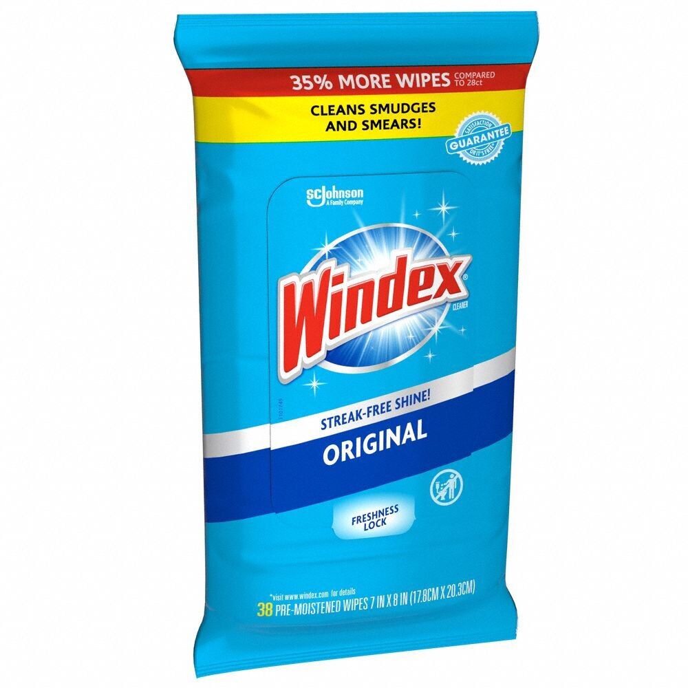 Windex Wipes 38ct Flat Pack