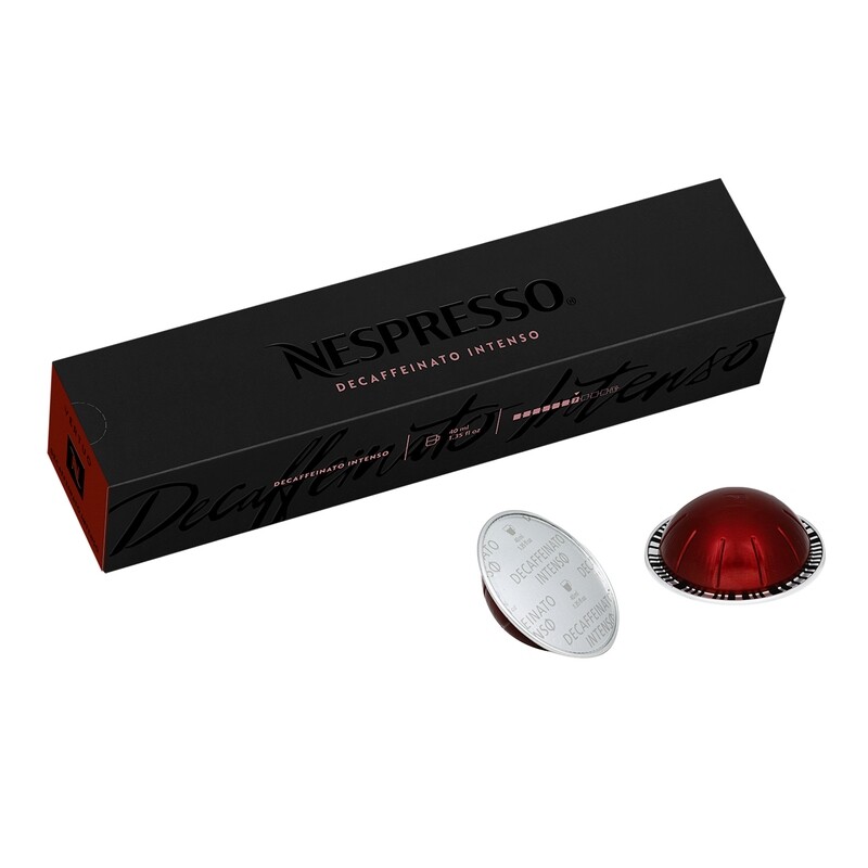 Nespresso Espresso Capsules Decafinato Intenso 10ct