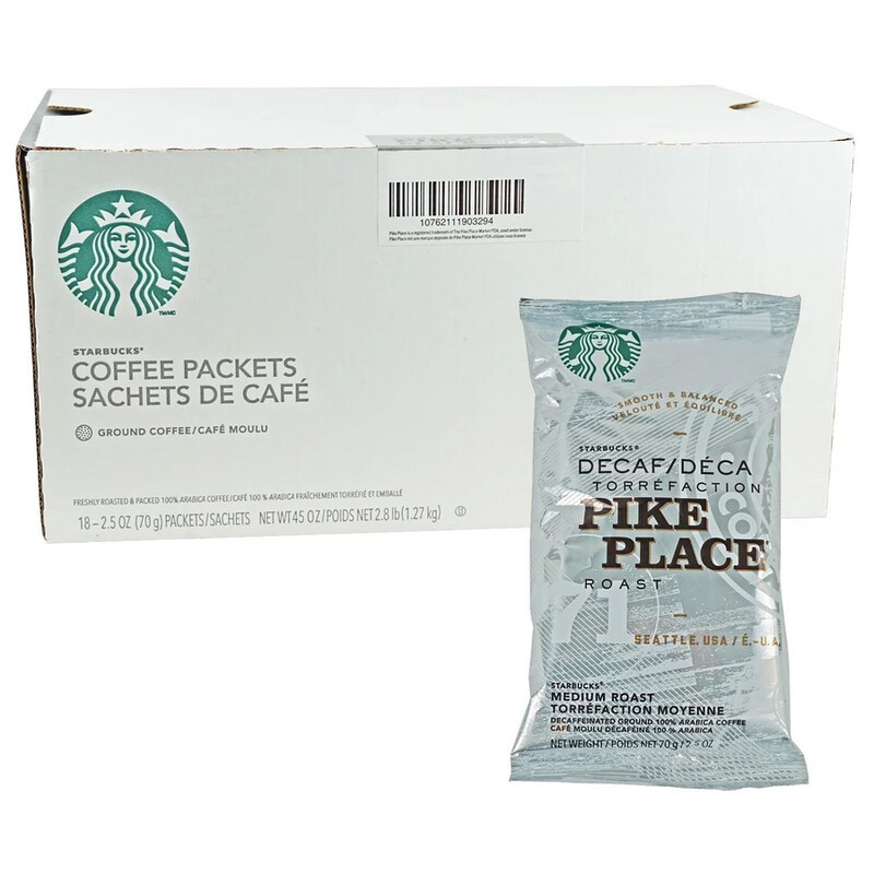 Starbucks Pikes Place Decaf 2.5oz Portion Pack