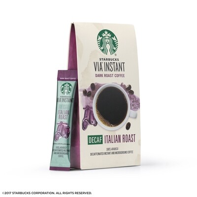 Starbucks VIA Decaf Italian Roast 200ct