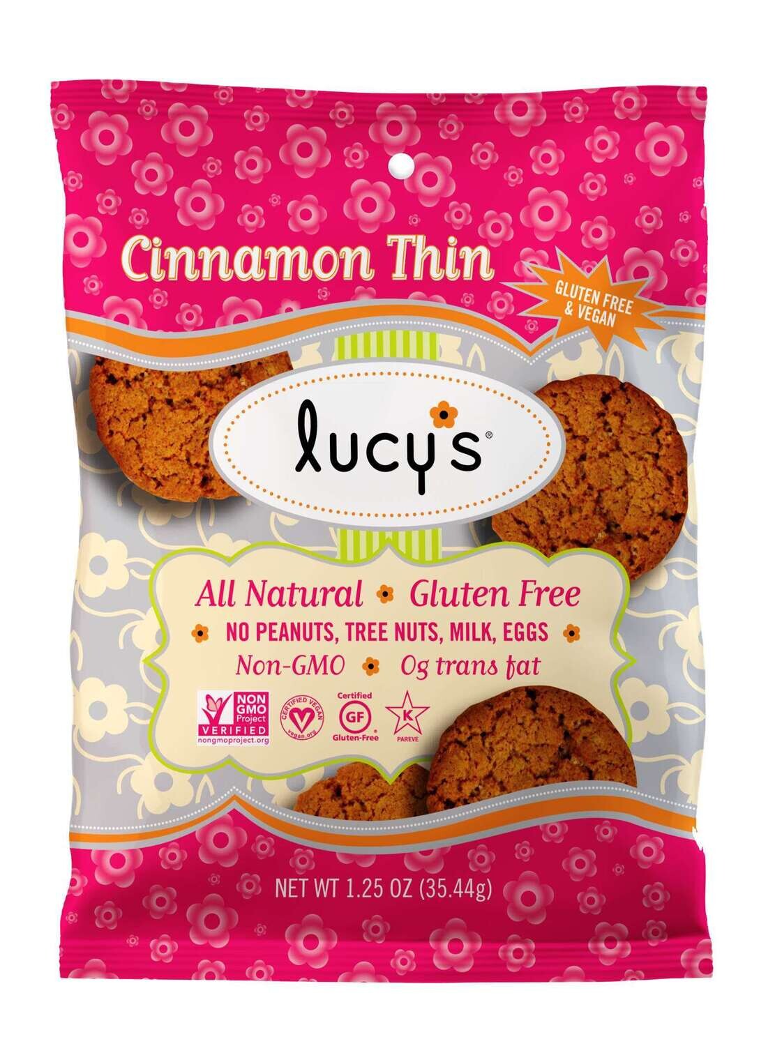 Lucy&#39;s Gluten Free Cinnamon Thin 1.25oz
