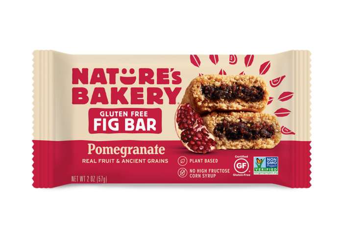 Nature&#39;s Bakery Gluten Free Pomegranate Fig Bar 2oz