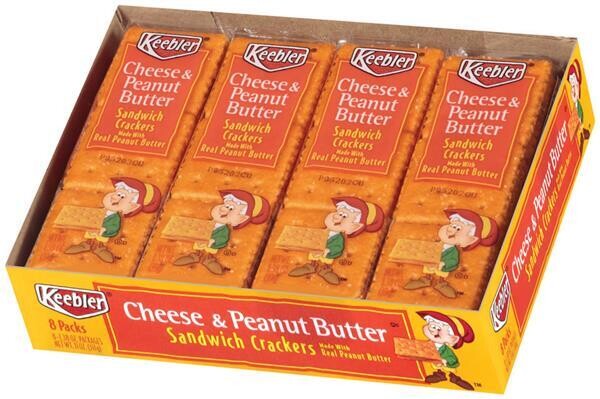 Keebler Cheese &amp; Peanut Butter Crackers 1.38oz (8ct)