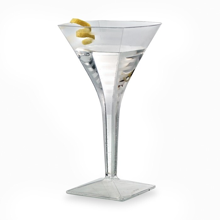 Emi Yoshi Square Martini 8oz Clear