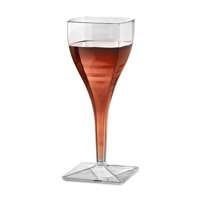 Emi Yoshi Square Wine Glass 8oz Clear
