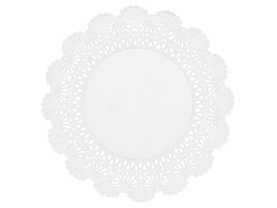 Hoffmaster Cambridge White Lace 4&quot; Round