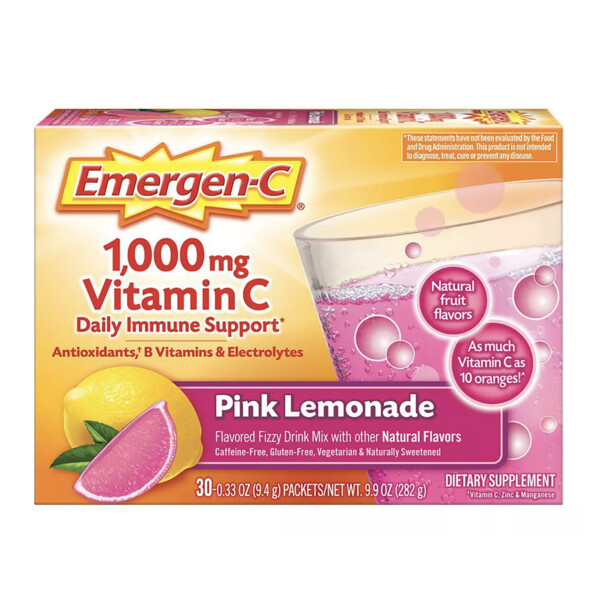 Emergen-C Pink Lemonade 30ct Packets