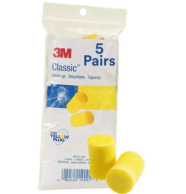 EAR Foam Classic Plugs 5 Pairs