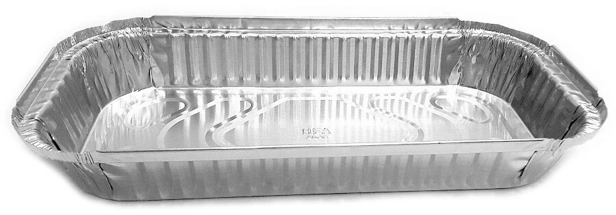 HFA 4046-40 (7002) 3lb Oblong 11" x 5" x 1.5" Foil Pan