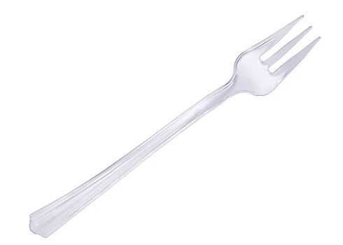 Comet Petites 4.2&quot; Tasting Fork Clear