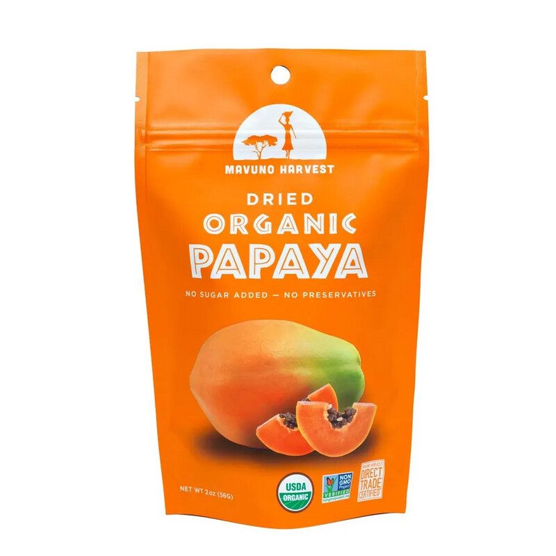 Mavuno Harvest Dried Organic Papaya 2oz