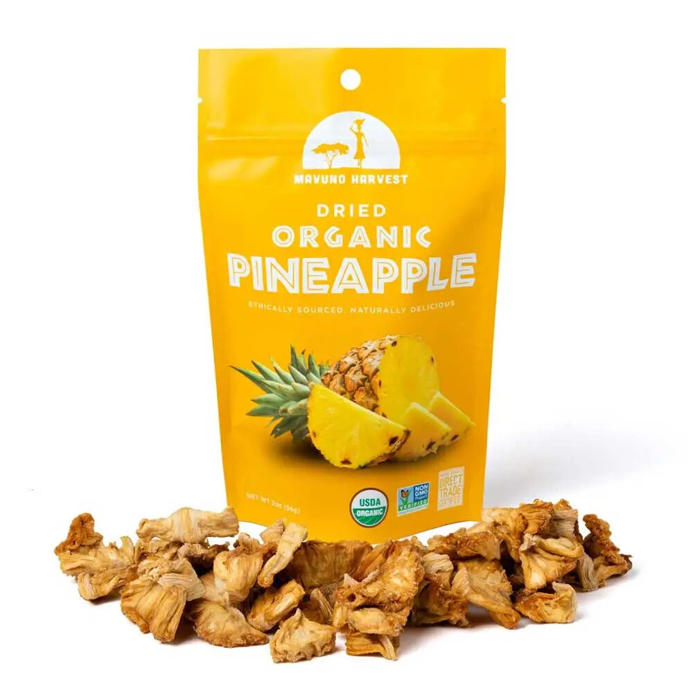 Mavuno Harvest Dried Organic Pineapple 2oz