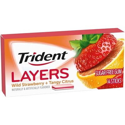 Trident Layers Strawberry Citrus