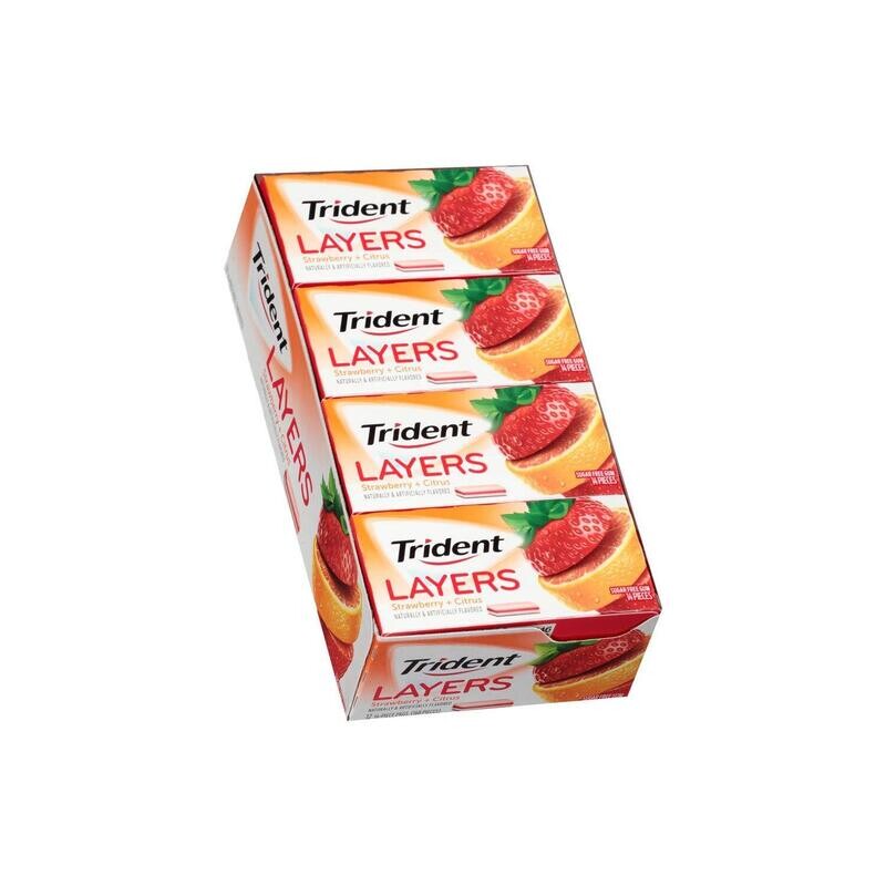 Trident Layers Strawberry Citrus