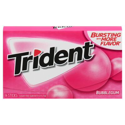 Trident Value Bubble Gum 14ct