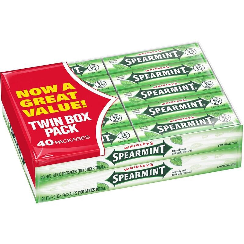 Wrigley's Spearmint 5 Stick Gum