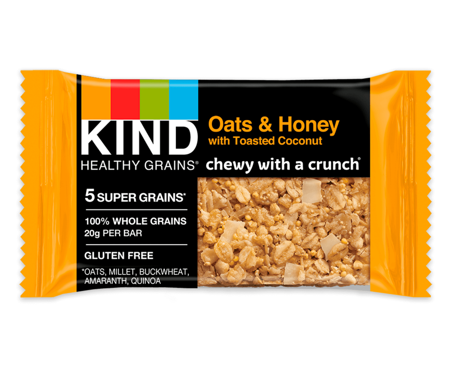 KIND Healthy Grains Oats &amp; Honey Toasted Coconut 1.2oz