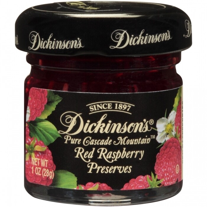Dickinson Red Raspberry Preserves 1oz Glass