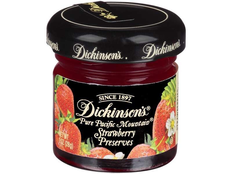 Dickinson Strawberry Preserves 1oz Glass