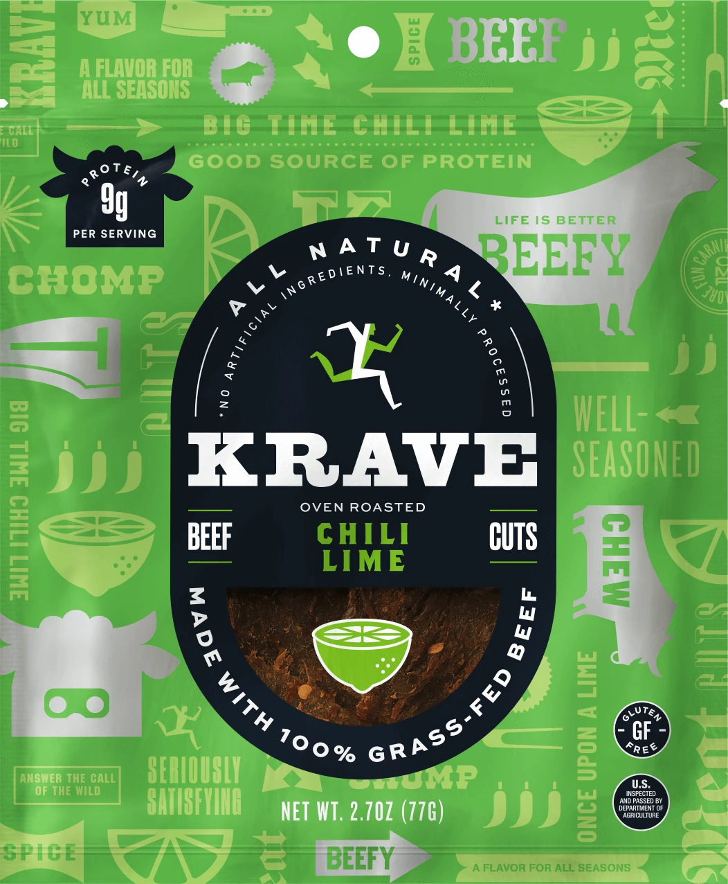 Krave Chili Lime Beef Jerky 2.7oz