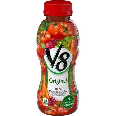 V8 Juice 12oz Plastic