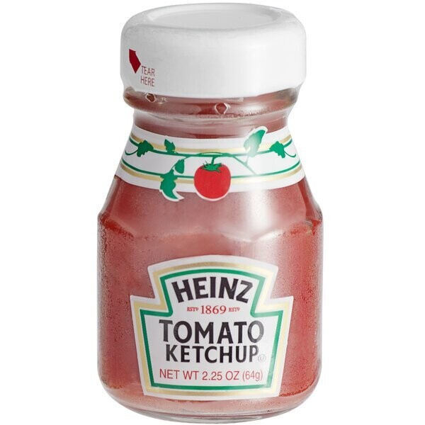 Heinz Ketchup 2.25oz Glass Petite