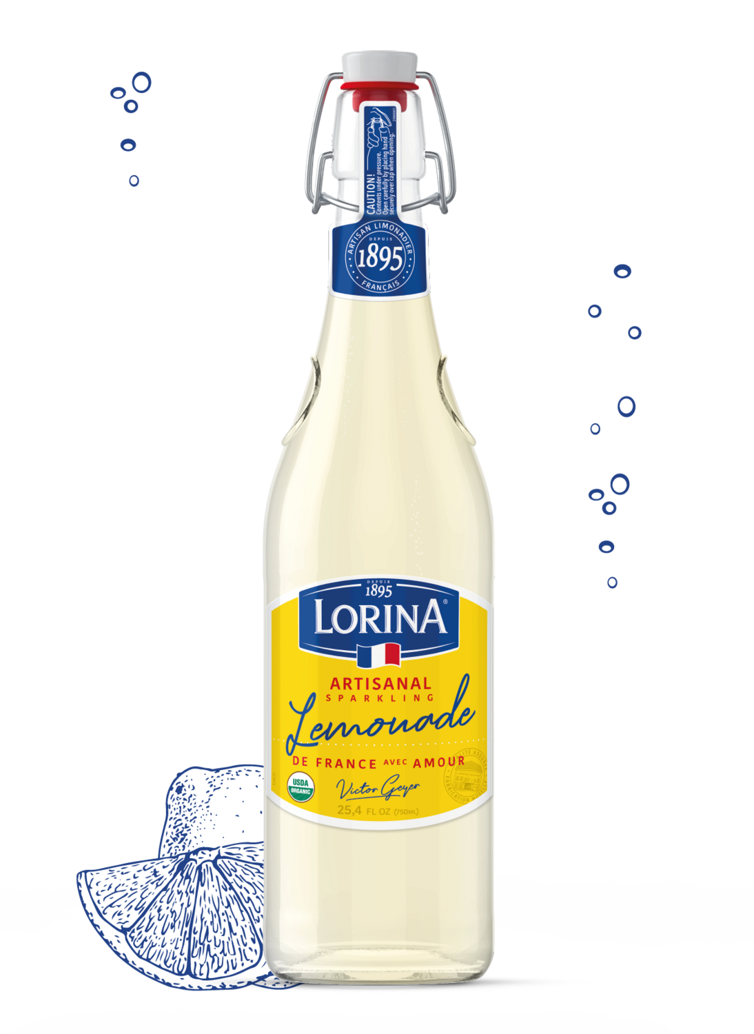 Lorina Sparkling Lemonade 11.1oz Glass