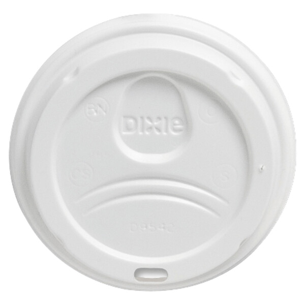 Dixie Perfect Touch White Dome Lids 10/12/16oz D9542