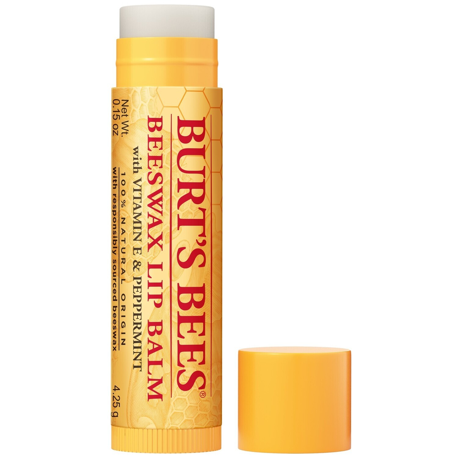 Burt's Bee's Beeswax Lip Balm Stick .15oz