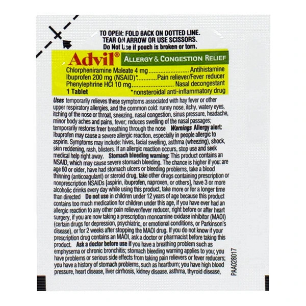 Advil Allergy 2pk Single Dose
