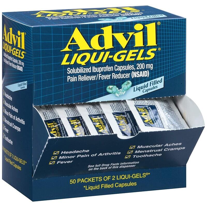 Advil Liquid Gels Single Dose 50ct