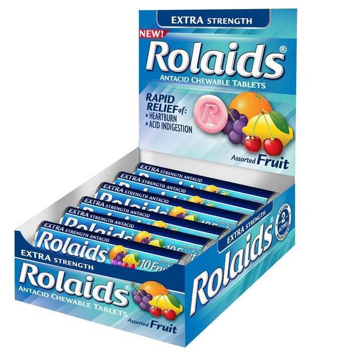 Rolaids Assorted Mixed Fruit Rolls 10ct