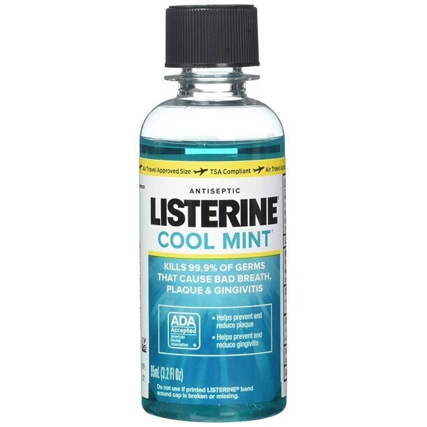 Listerine Cool Mint Mouthwash 3.2oz Trial Size (95ml)