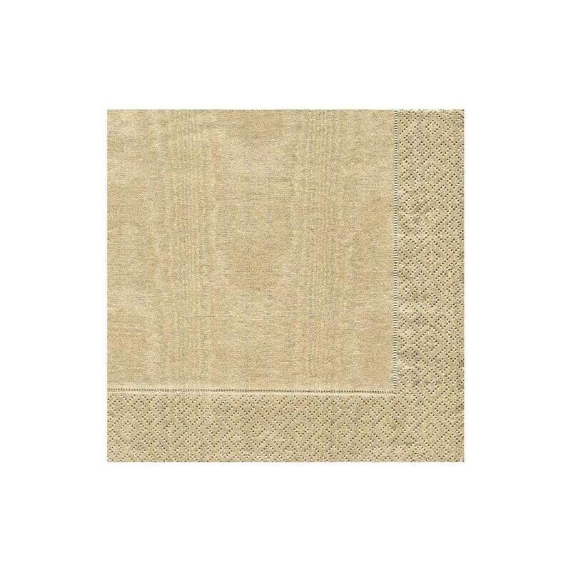 Caspari Beverage Moire Gold