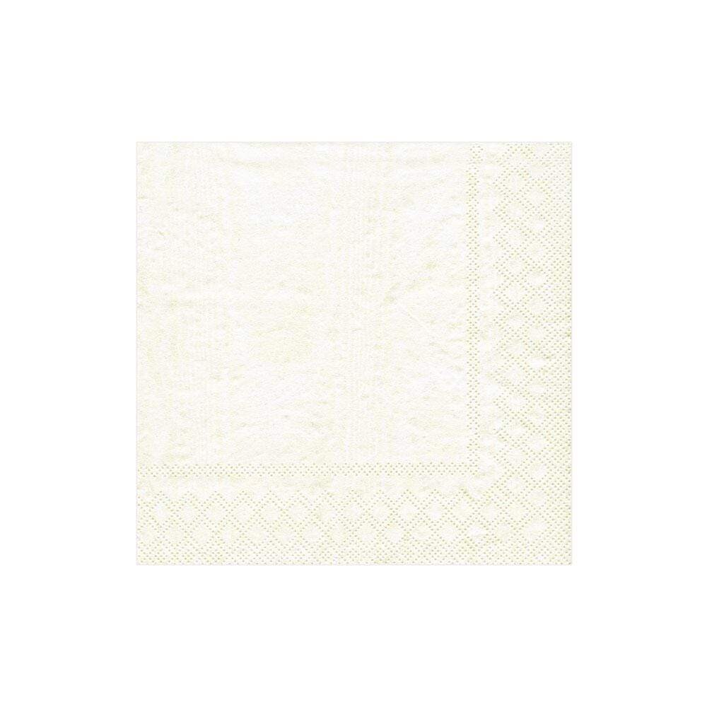 Caspari Beverage Moire Ivory 9717