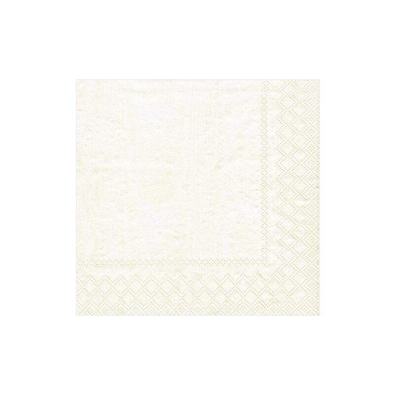 Caspari Beverage Moire Ivory 9717