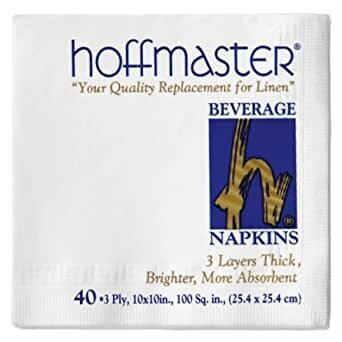 Hoffmaster Beverage 10x10 3Ply Retail 40ct #740940